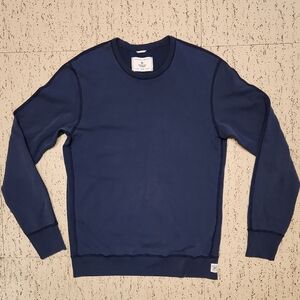 Reigning Champ Navy Blue Midweight Pullover Crewneck Sweater